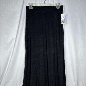 Isabella Rodriguez Women’s Small Long Black Skirt Slit Comfy Minimalist Soft NWT